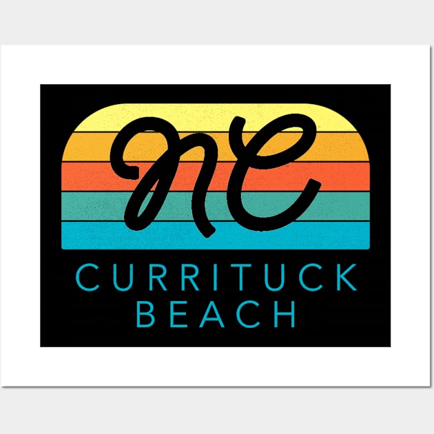 Currituck Beach Sunrise Summer Vacation in NC Wall Art by Contentarama